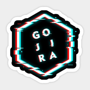 GOJIRA POLYGON GLITCH Sticker